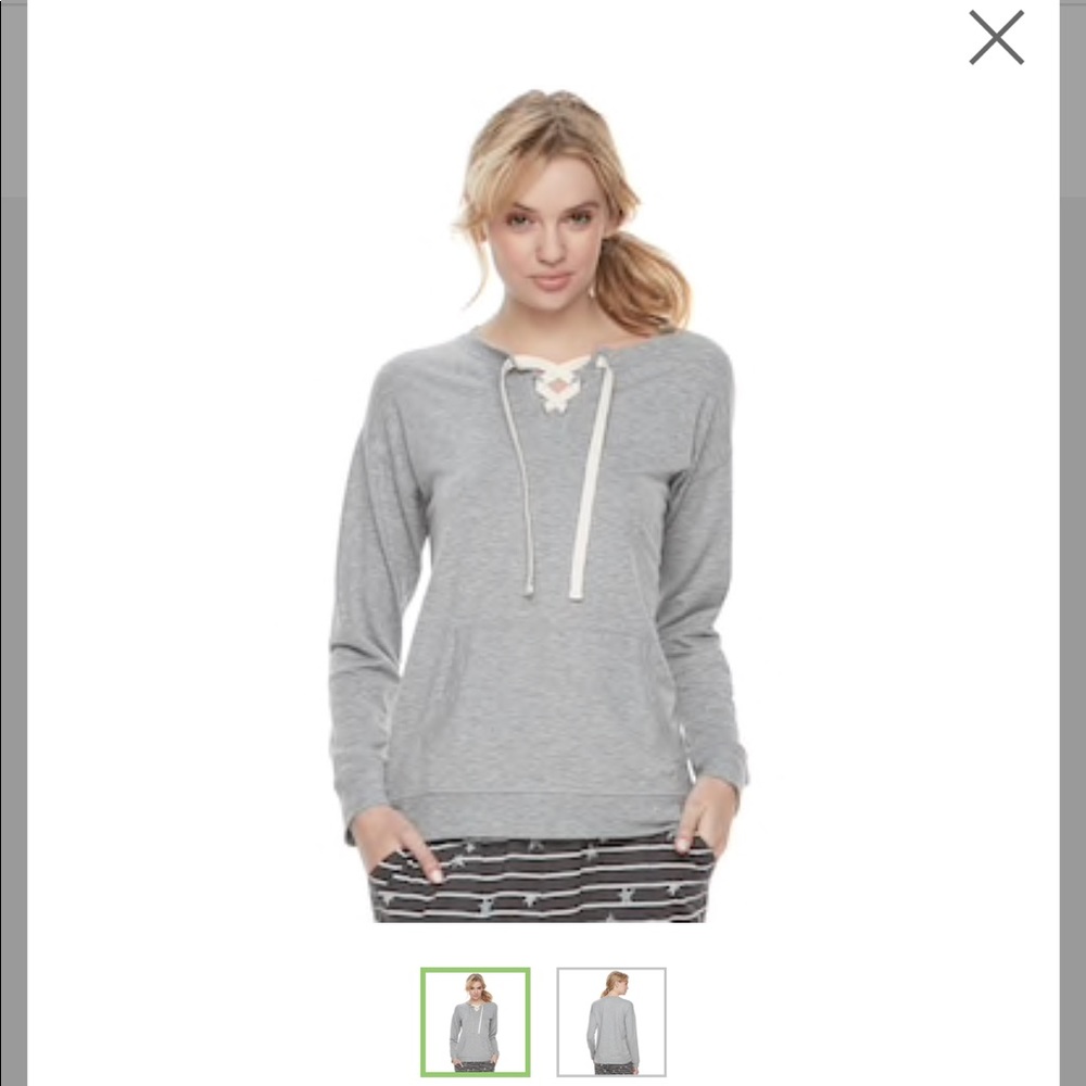 Women’s lace up sweater
